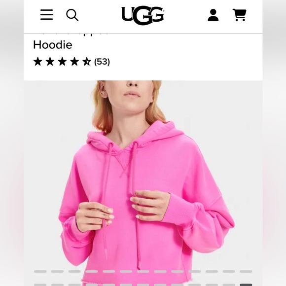 UGG Keira Cropped Hoodie XS and matching sweat pants S - Picture 2 of 8